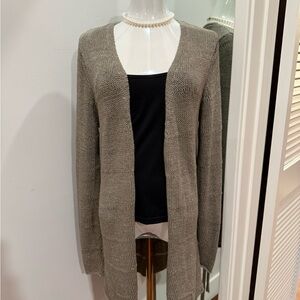 Women's Open-Front Sweater Cardigan - Gray